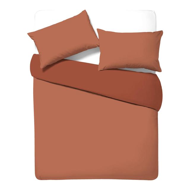 Nutmeg Terracotta 100% Cotton 2 Pack Pillow Cases 