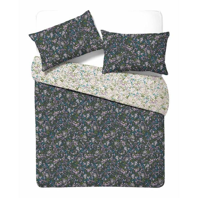 Nutmeg Easycare Garden Floral Duvet Set Double  