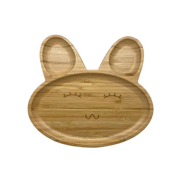 Nutmeg Home Bamboo Rabbit Shaped Tray 