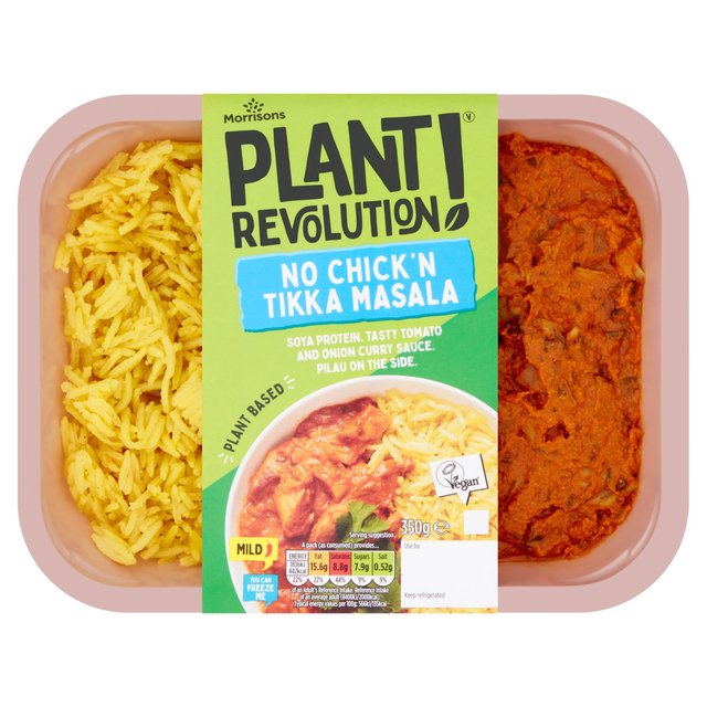 Morrisons Plant Revolution No Chicken Tikka Masala & Pilau Rice 350g