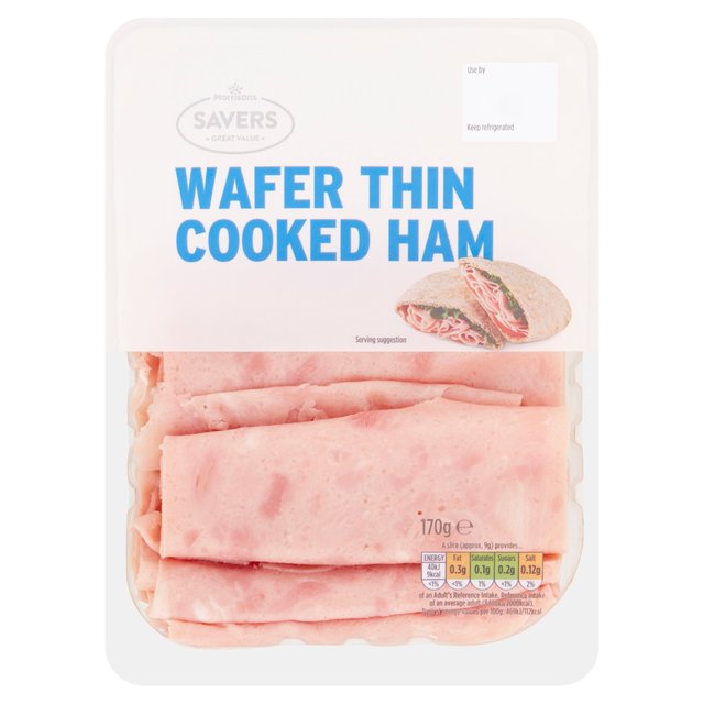 Morrisons Savers Wafer Thin Cooked Ham 170g