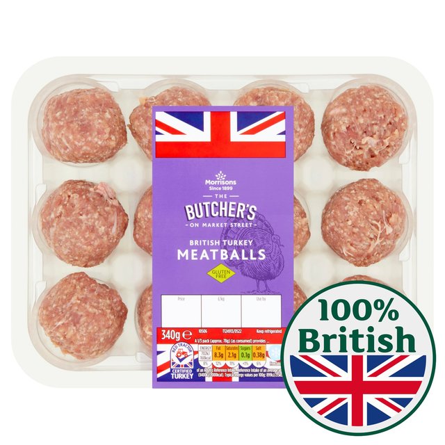 Morrisons British Turkey Meatballs 340g