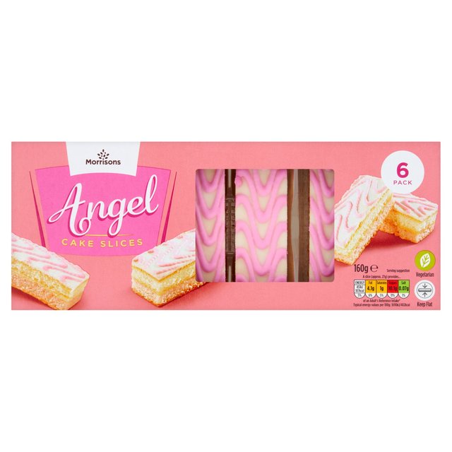 Morrisons 6 Angel Cake Slices  160g