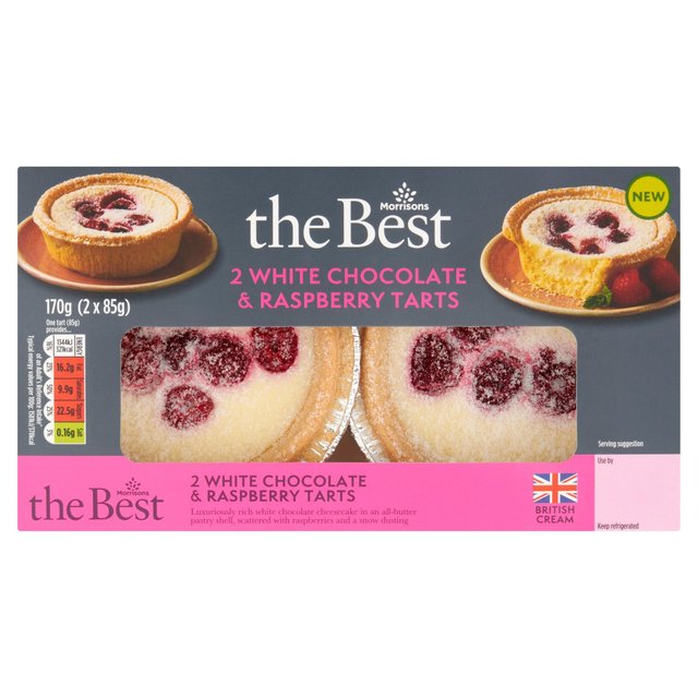 Morrisons The Best White Chocolate & Raspberry Tart 170g