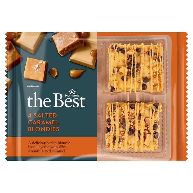 Morrisons The Best Salted Caramel Blondie 4 per pack