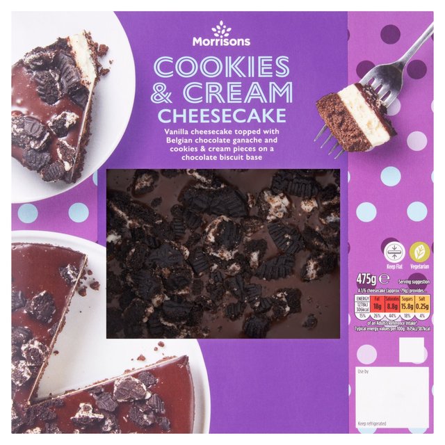 Morrisons Cookies & Cream Cheesecake 475g