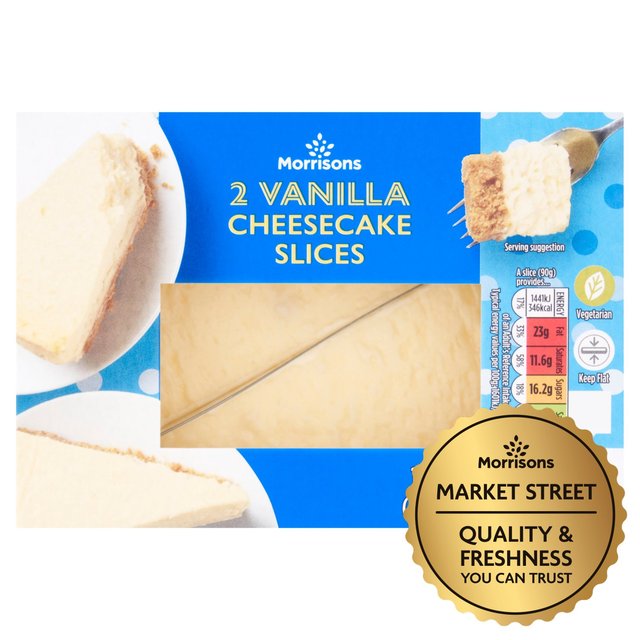 Morrisons 2 Vanilla Cheesecake Slices 2 per pack