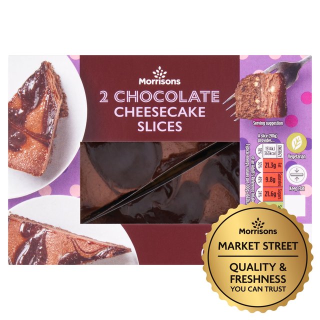 Morrisons 2 Chocolate Cheesecake Slices 2 per pack