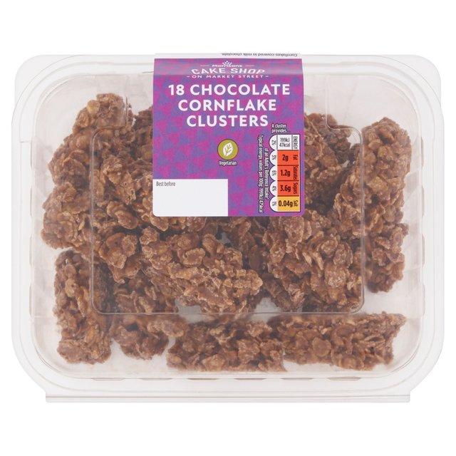 Market Street Chocolate Cornflake Clusters 18 per pack