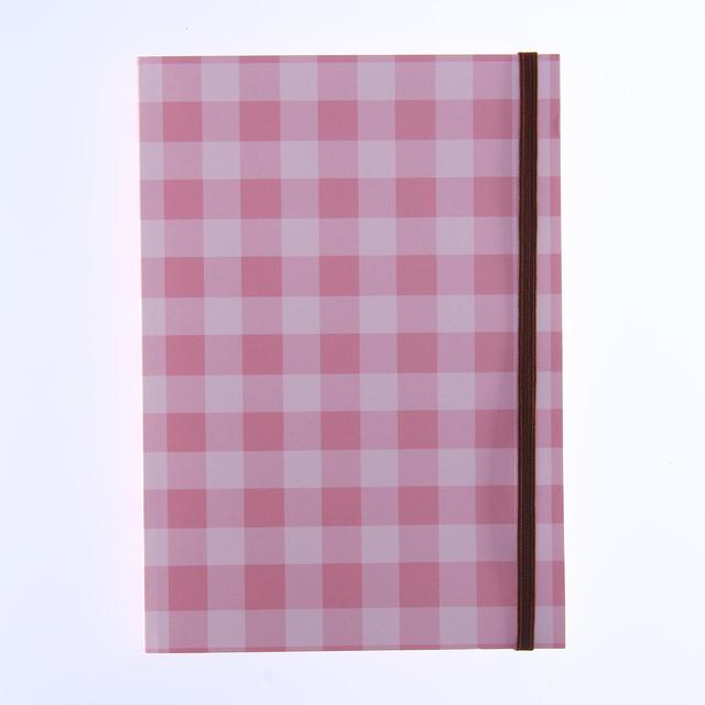 Nutmeg Gingham A5 Casebound Notebook 