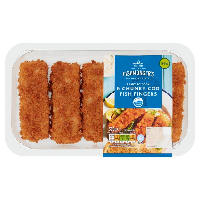 Morrisons Breaded Chunky Cod Fish Fingers 300g