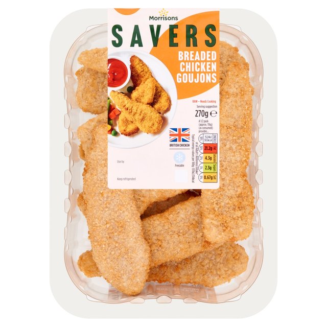 Morrisons Savers Breaded Chicken Goujons 270g