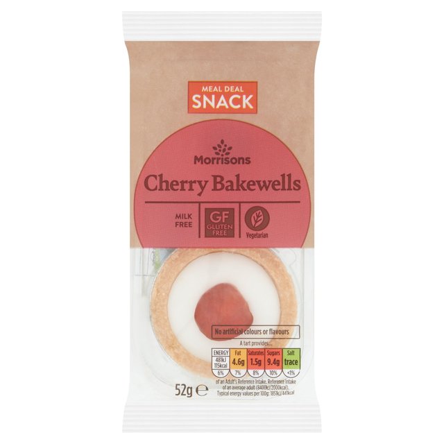 Morrisons Free From Cherry Bakewells 2 per pack