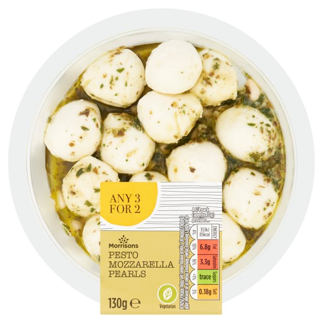 Morrisons Pesto Mozzarella  130g