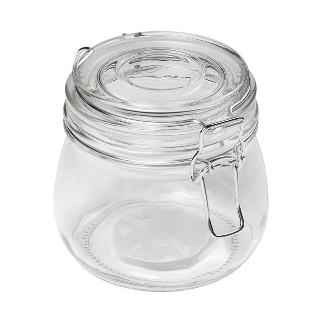 Nutmeg Home Small Glass Clip Top Jar 500ml