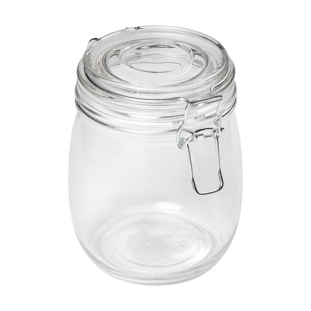 Nutmeg Home Medium Glass Clip Top Jar 750ml