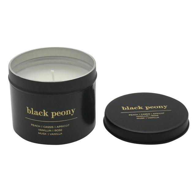 Nutmeg Home Black Peony Tin Candle 1ml