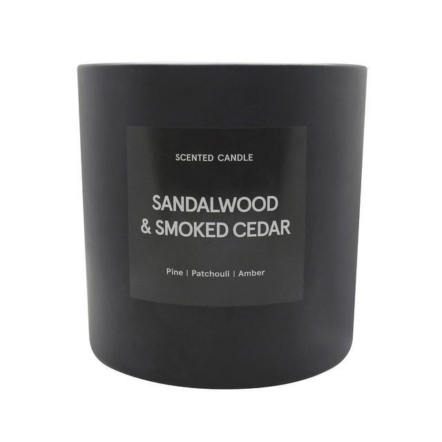 Nutmeg Home Premium Large Sandalwood & Smoked Cedar Candle  