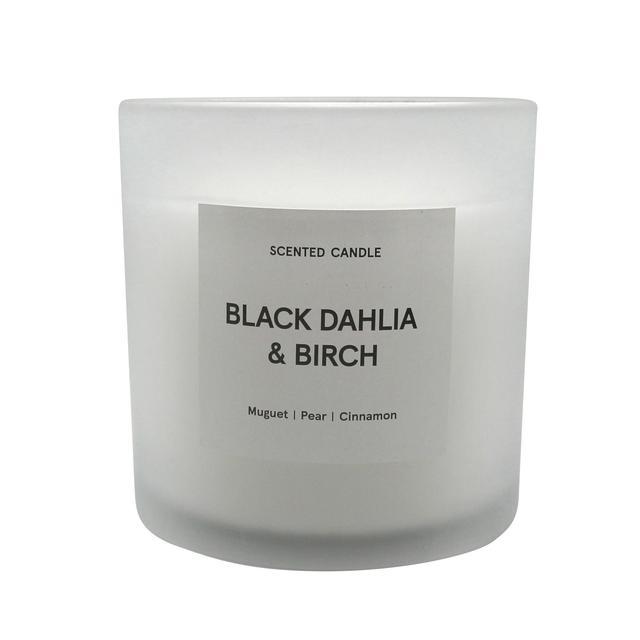 Nutmeg Home Premium Large Black Dahlia & Birch Candle  