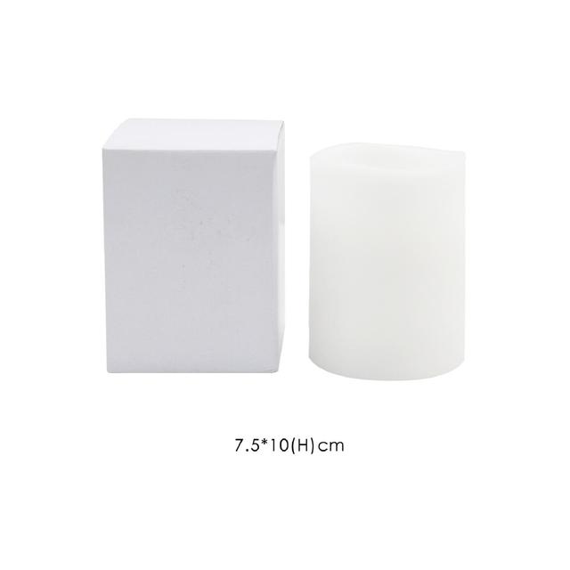 Nutmeg Home Led Unscented Small Pillar Candle 