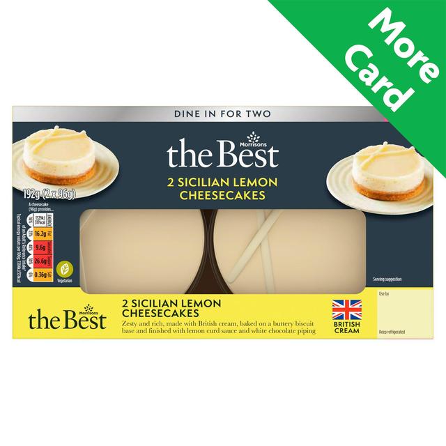 Morrisons Lemon Cheesecake  2 per pack