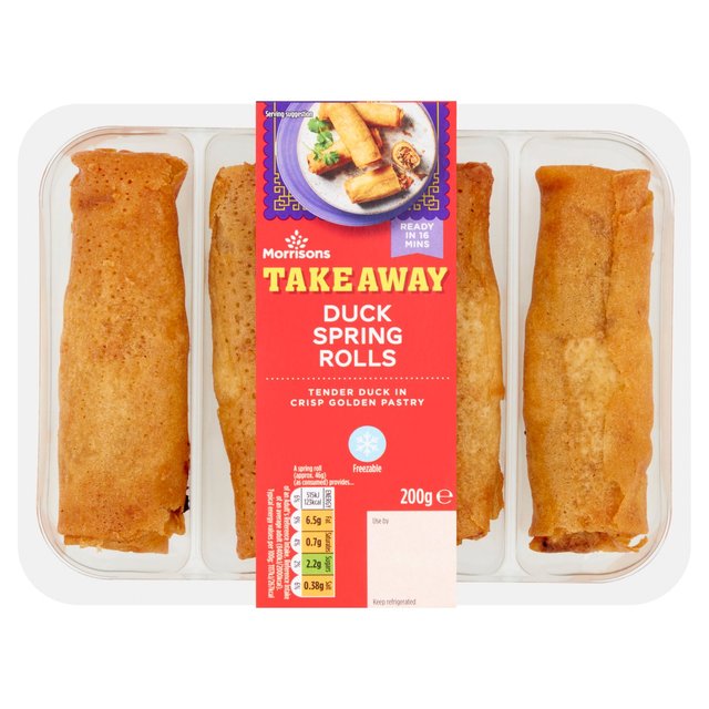 Morrisons Duck Spring Rolls 200g