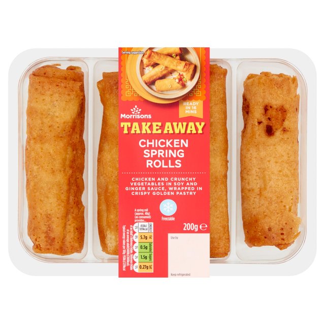 Morrisons Chicken Spring Rolls 200g