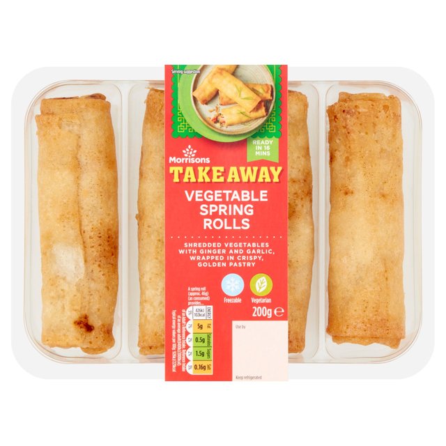 Morrisons Vegetable Spring Rolls 200g