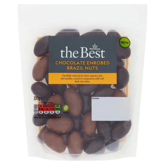 Morrisons The Best Milk & Dark Chocolate Brazil Nuts 200g