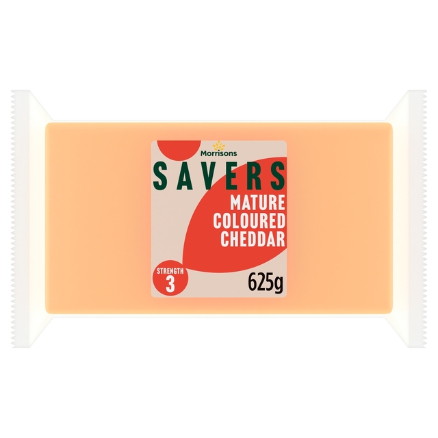 Morrisons Savers Mature Coloured Cheddar 625g