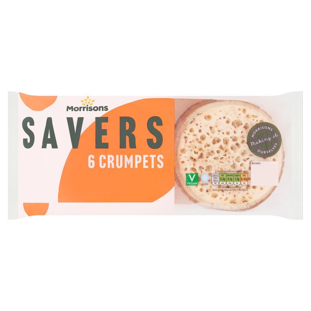 Morrisons Savers Crumpets 6 per pack