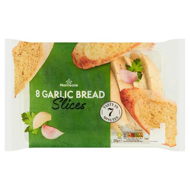 Morrisons 8 Garlic Bread Slices  230g