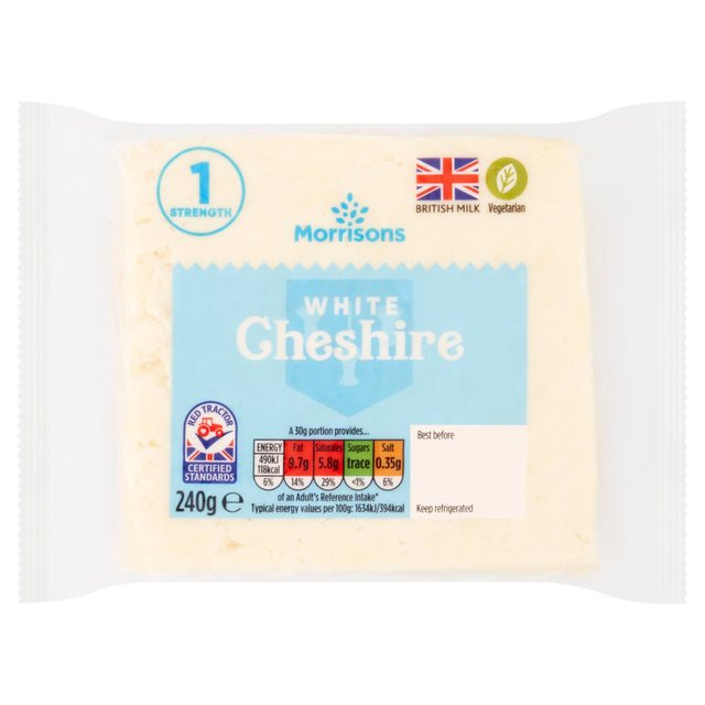 Morrisons White Cheshire 240g