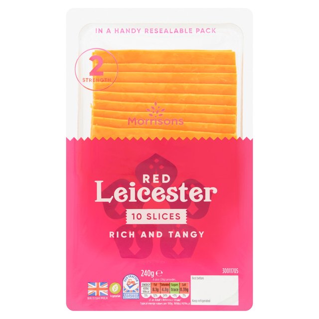 Morrisons Red Leicester Slices 240g