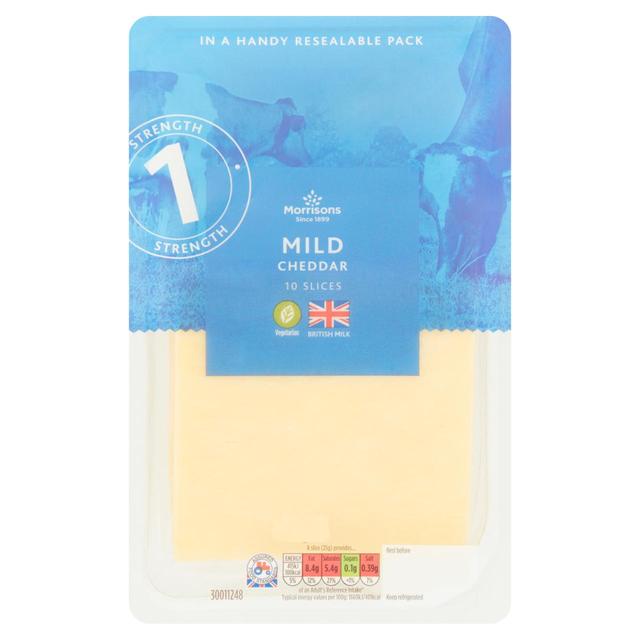 Morrisons Mild Cheddar Slices 240g