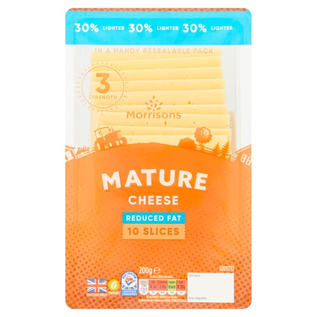 Morrisons 30% Lighter Mature Cheese Slices 200g