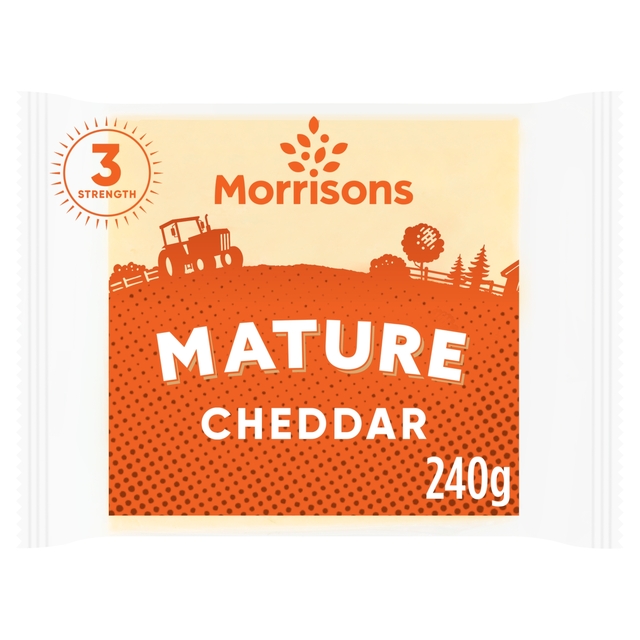 Morrisons Mature White Cheddar 240g