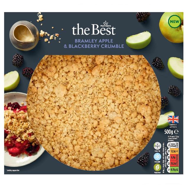 Morrisons The Best Apple & Blackberry Crumble  500g