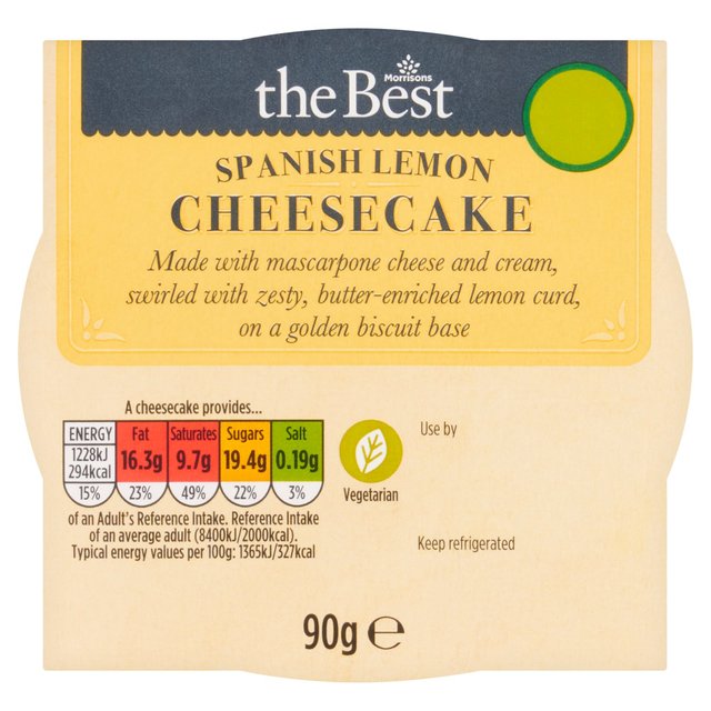 Morrisons The Best Spanish Lemon Cheesecake  90g