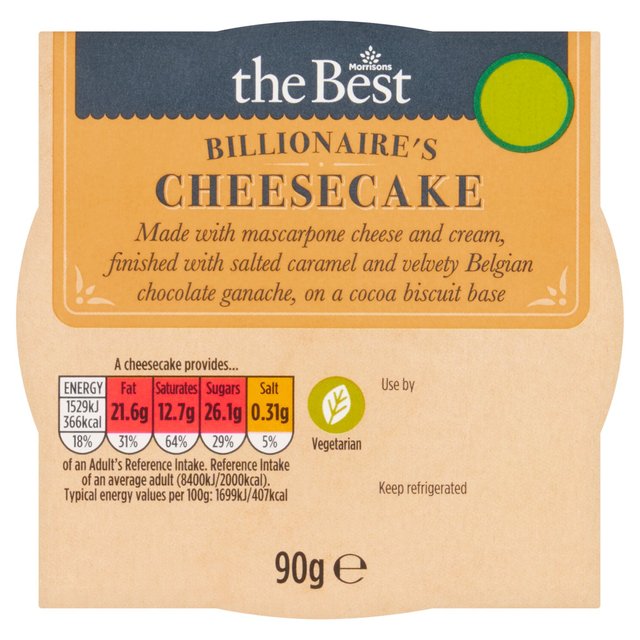 Morrisons The Best Billionaire's Cheesecake  90g