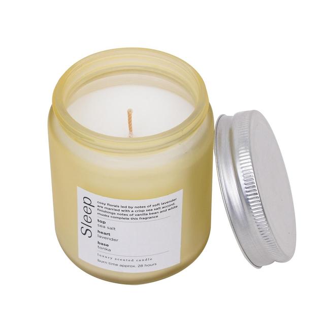 Nutmeg Home Sleep Luxury Scented Frosted Glass Candle 