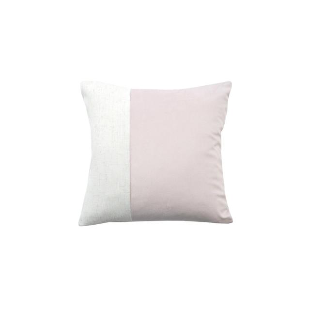 Nutmeg Pink Patched Cushion 