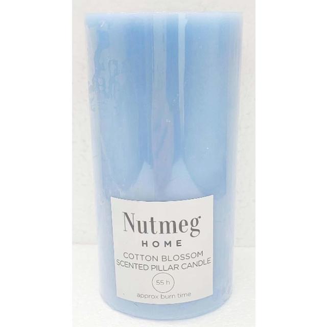 Nutmeg Home Pillar Candle Cotton Blossom 