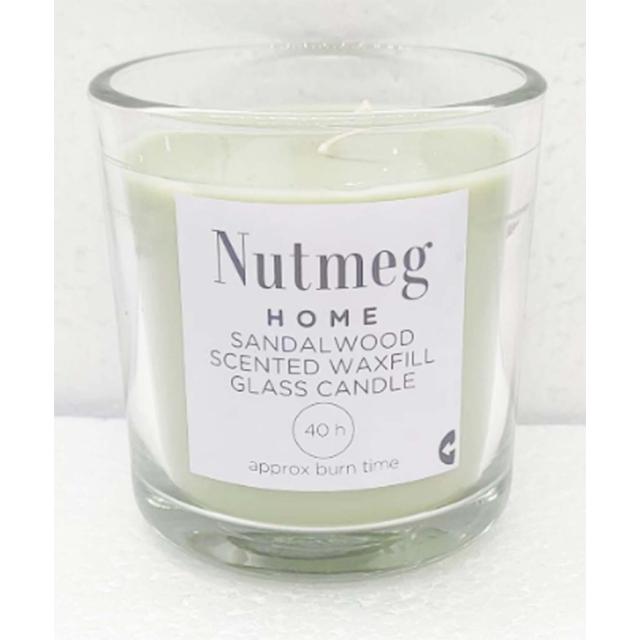 Nutmeg Home Waxfill Glass Sandalwood 