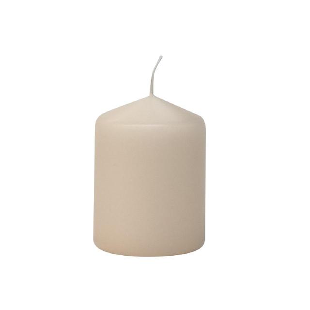 Nutmeg Cream Pillar Candle Small 6 x 85m