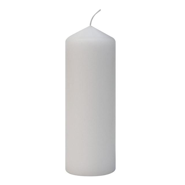 Nutmeg White Pillar Candle Large 