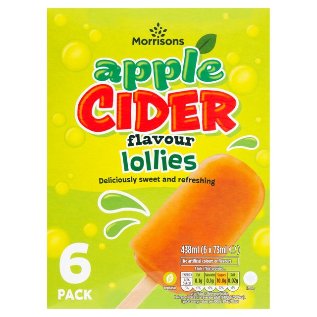 Morrisons Apple Cider Ice Lollies  6 x 73ml