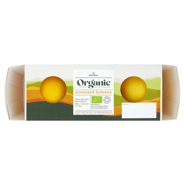 Morrisons Organic Lemons 3 per pack