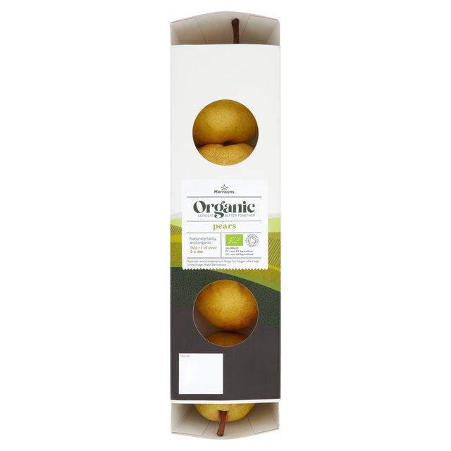 Morrisons Organic Pears 3 per pack