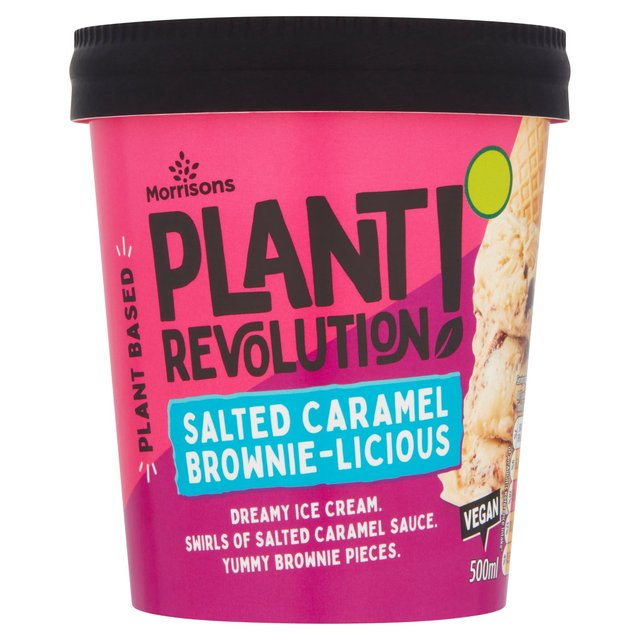 Morrisons Plant Revolution Caramel Brownie Ice Cream 500ml